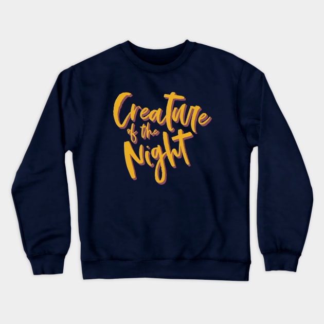 Creature of the Night (BS) Crewneck Sweatshirt by Teeworthy Designs